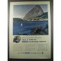 1955 Bell Overseas Telephone Service Ad - Sugar Loaf Rock, across Botafogo Bay