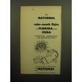 1957 National Airlines Ad - Fly National radar-smooth flights to Florida