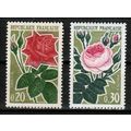1962 France - Sc# 1043-44 Mint NH - Roses set of 2