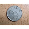 Denmark 1956 25 Ore Coin