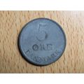 Denmark 1958 5 Ore Coin