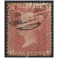 1858 SG43 1d Red Plate 84 Good/Fine Used Check ...