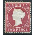 Gambia 1880 SG13B 2d Rose-Carmine Wmk Crown CC ...