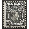 Nigeria 1944 SG53b 3d Black Fine Used .. ..