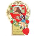 VINTAGE ' VALENTINE CARD ' YOUNG BOY and GIRL P...