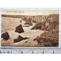vintage postcard Bedruthan Steps, Newquay