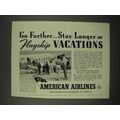 1938 American Airlines Ad - Flagship Vacations