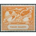 British Virgin Islands 1949 3d orange SG 127 un...