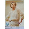 Vintage: Sirdar 6990 top arrowhead lace pattern...