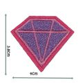 Small Diamond Iron Sew Embroidered Patch Badge ...