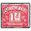 D2 1914 Royal Cypher Postage Dues 1d Carmine Us...