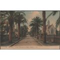 Avenue Beauregard et l'Église Anglaise, Hyères,...