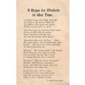WW1 Mothers War Time Prayer Hymn Old Military P...