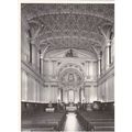 B&W photo Postcard - Interior St Mary-le-Strand...