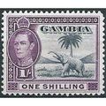 Gambia 1938 SG156 1/- Slate Blue & Violet Mount...