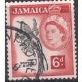 Jamaica 1956 - SG166 - 6d black/red - Streamert...