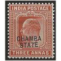 Chamba (ICS) 1905 SG34 3a Orange-Brown Mounted ...