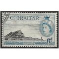 Gibraltar 1953 SG153 6d Black & Pale Blue Very ...