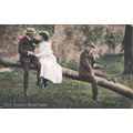Antique GB PC 1906 - "Two's Company, Three's None"