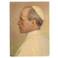 POPE PIUS Xll unused vintage postcard 1950's =