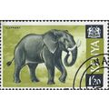 KENYA, MAMMAL, African elephant, green 1966, 1/30