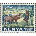 KENYA, MAMMAL, Cattle Ranching, Uhuru, blue 196...