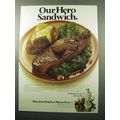1969 Hilton Hotels & Motor Inns Ad - Our Hero Sandwich