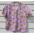 Adar Teddy Bear Scrub Top XL Lavendar 48 Chest ...