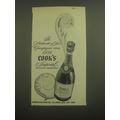 1946 Cook's Imperial Champagne Ad - The aristoc...