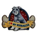 I love My Schnauzer Artwood Fridge Magnet