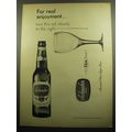 1957 Schaefer Beer Ad - For real enjoyment.. turn this ad slowly to the right