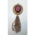 Vintage Avon 1970's Yesterday Necklace Purple S...