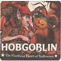 BEER MAT - WYCHWOOD BREWERY - HOBGOBLIN (RED HA...