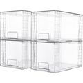 Vtopmart 4 Pack Large Stackable Storage Drawers...