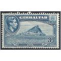 Gibraltar 1938 SG125 3d Light Blue Mounted Mint...