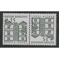 GER 1965 U/M 15pf (TETE BECHE) 'ARCHITECTURE' (...