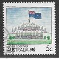AUS 1988 5c 'LIVING TOGETHER - PARLIAMENT' FINE...