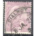 India 1911 - SG 182 - KGV 8a mauve - used 2