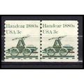 1898 3c Handcar Fine MNH Dry Gum CNP Left 4 PA0307