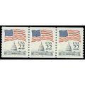 2115b 22c U.S. Flag Very Fine MNH PNC 2/3 G0935
