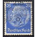 Germany 1934 Paul von Hindenburg Blue 25Pfg Use...