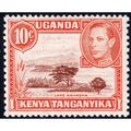 1938 K U T Sg134 10c Red-Brown & Orange FINE MO...