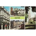 Multiview Postcard Exeter Devon Guildhall Cathe...