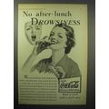 1933 Coca-Cola Soda Ad - No After-Lunch Drowsiness