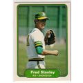 1982 Fleer baseball card 108 Fred Stanley- Athl...