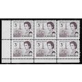 1967/1973 SG 581 - MNH (**) - block of 6