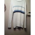 Ecko Jeans Sweater striped long sleeve white Me...