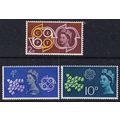 GB 1961 SG 626-8 UMM - Europa/CEPT (G-164 02)