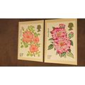 1976 GB PHQ Postcard cover - Roses / Flowers se...