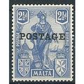 Malta 1926 SG148 2 1/2d Ultramarine "POSTAGE" M...